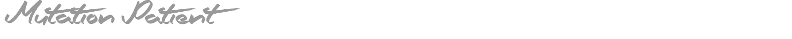 Mutation Patient font preview